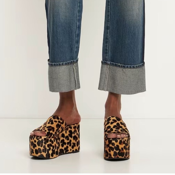 - Simon Miller, 100 mm Blackout Ponyskin Platforms NWOT - Picture 2 of 9